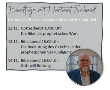 Bibeltage mit Harmut Schmid